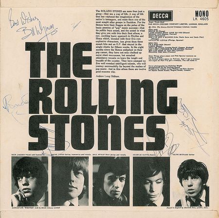 Lot #827 Rolling Stones: 1964 debut UK album presented to a longtime British music personality - Image 1