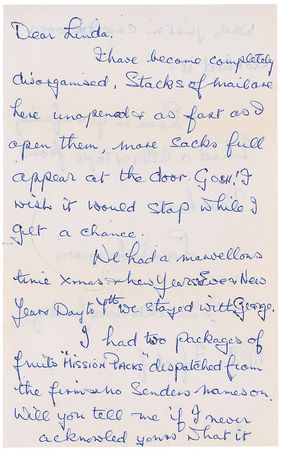 Lot #792 Beatles: Louise Harrison Handwritten Letter Signed - Image 1