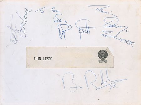 Lot #899 Thin Lizzy Signed Photograph - Image 1