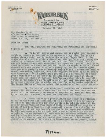 Lot #1298 Charles Boyer - Image 1