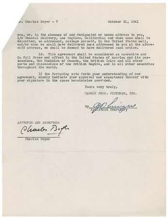 Lot #1298 Charles Boyer - Image 2