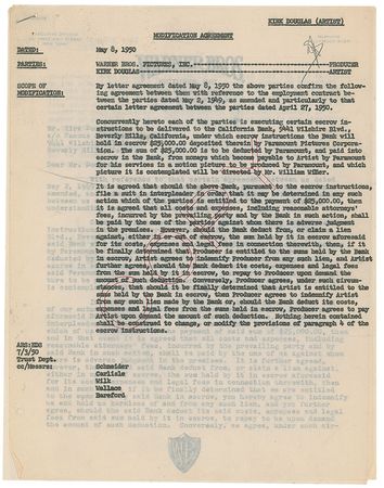 Lot #1315 Kirk Douglas - Image 1