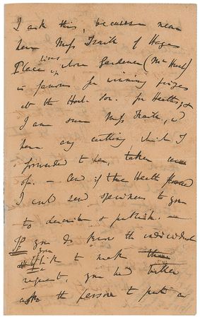 Lot #181 Charles Darwin: “The weeping yew” and “the curious case of the heath in the stone quarry” meet in a magnificent handwritten letter from Darwin to childhood friend and renowned botanist W. A. Leighton - Image 3