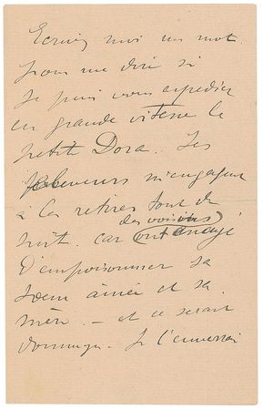 Lot #691 Henri de Toulouse-Lautrec: The iconic Parisian artist addresses his current printing work in a fantastic handwritten letter, immeasurably enhanced with a rare sketch - Image 3