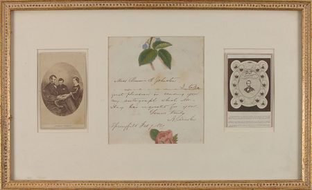 Lot #55 Abraham Lincoln: Responding just a month before taking office as president - Image 2