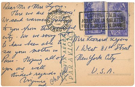 Lot #558 Marc Chagall Signed Letter - Image 1