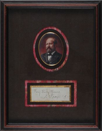 Lot #23 James A. Garfield Signature