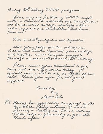 Lot #22 Gerald Ford: ?The present Congress, heavily controlled by liberal Democrats, is a disaster? - Image 5