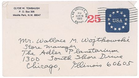 Lot #506 Clyde W. Tombaugh Handwritten Letter Signed - Image 2