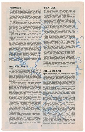 Lot #813 Musical Express: 1965 concert program featuring the Rolling Stones and a slew of other British ‘All-Stars’ - Image 2