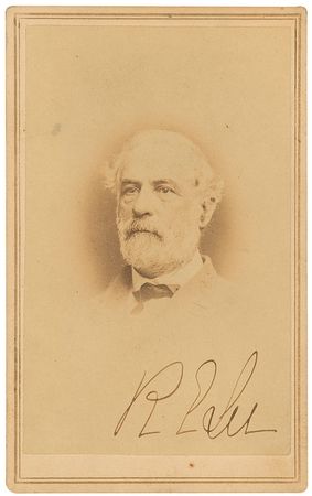 Lot #381 Robert E. Lee: Striking twice-signed bust portrait - Image 1