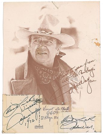 Lot #1377 John Wayne Signature - Image 2