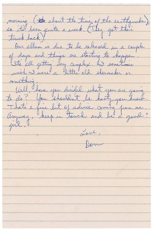 Lot #809 The Eagles: Don Henley: With success on the horizon, the frontman confides, “It’s all getting very complex. I sometimes wish I were a little old shoemaker or something” - Image 2