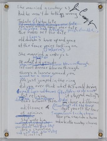 Lot #958 Barenaked Ladies: Jim Creeggan Handwritten Lyrics - Image 1