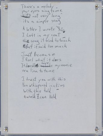 Lot #958 Barenaked Ladies: Jim Creeggan Handwritten Lyrics - Image 2