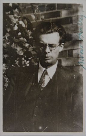 Lot #611 Aldous Huxley Signed Photograph - Image 1