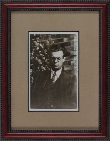 Lot #611 Aldous Huxley Signed Photograph - Image 2