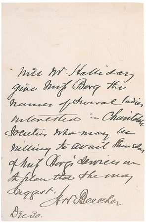 Lot #156 Henry Ward Beecher - Image 2