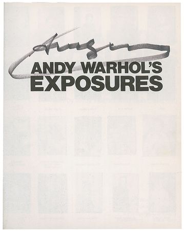 Lot #698 Andy Warhol Book - Image 1