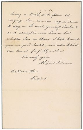 Lot #18 Abigail Fillmore: Extremely rare, the first Abigail Fillmore item we have ever offered - Image 2