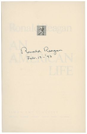 Lot #152 Ronald Reagan Book - Image 1