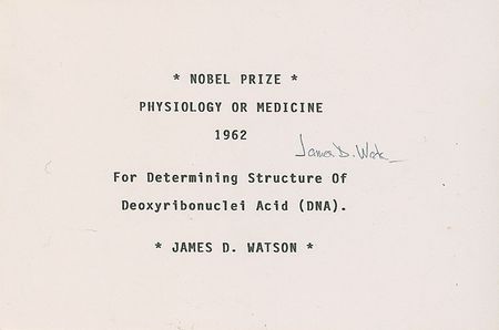 Lot #321 DNA: James D. Watson Group Lot - Image 1