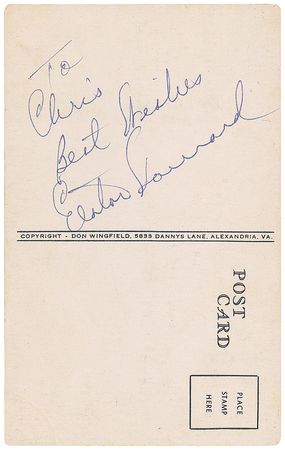 Lot #1513 Elston Howard Postcard - Image 1