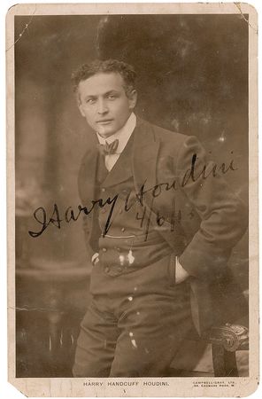 Lot #1095 Harry and Bess Houdini: Celebrating the legendary escape artist’s 39th ‘birthday’ - Image 1