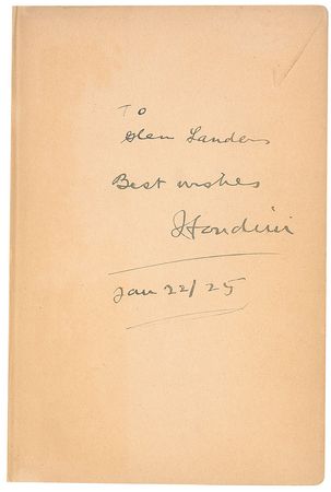 Lot #1094 Harry Houdini Book - Image 1