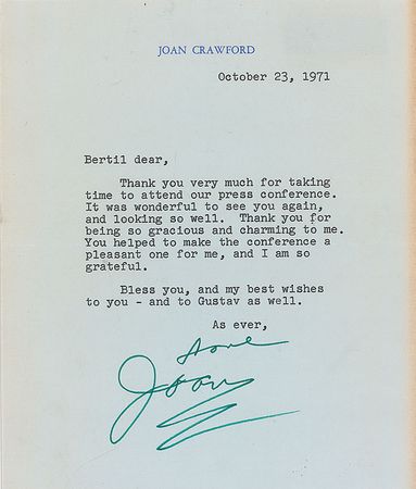 Lot #1307 Joan Crawford - Image 1