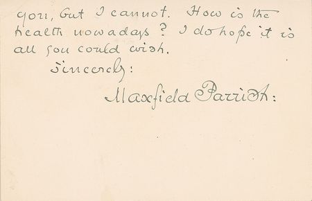 Lot #650 Maxfield Parrish: “I’ve made two or three for others in my crazy past” - Image 2