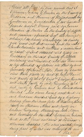 Lot #163 James Bowdoin Endorsement - Image 1