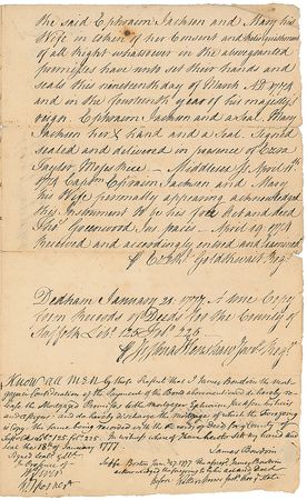 Lot #163 James Bowdoin Endorsement - Image 3