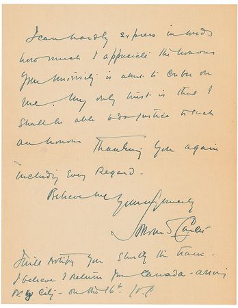 Lot #168 Howard Carter: A day after a 1924 Tut lecture in Chicago, his discoverer accepts an honorary doctorate from Yale - Image 2