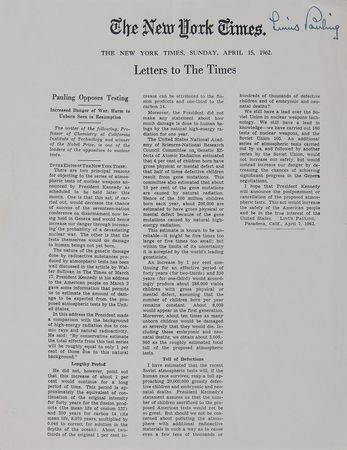 Lot #346 Linus Pauling Group Lot - Image 1