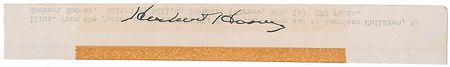 Lot #42 Herbert Hoover - Image 1