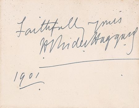 Lot #594 Henry Rider Haggard and Anthony Hope Signatures - Image 1