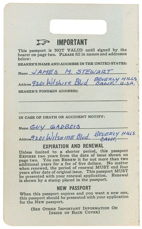 Lot #264 James Stewart - Image 3