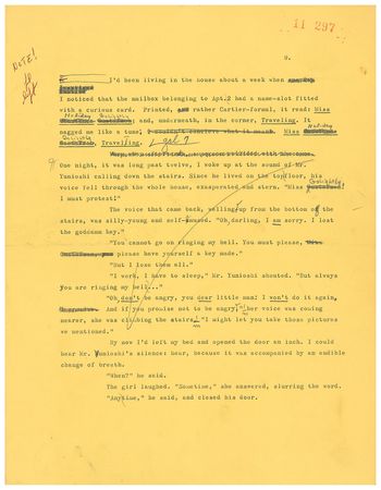 Lot #283 Breakfast at Tiffany's Hand-Corrected Manuscript by Truman Capote - Image 4