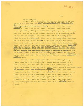 Lot #283 Breakfast at Tiffany's Hand-Corrected Manuscript by Truman Capote - Image 5
