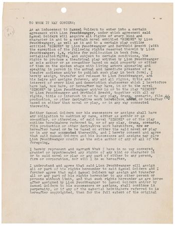Lot #303 Berthold Brecht - Image 1