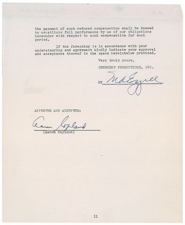 Lot #304 Aaron Copland - Image 2