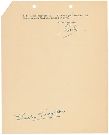 Lot #235 Charles Laughton - Image 2