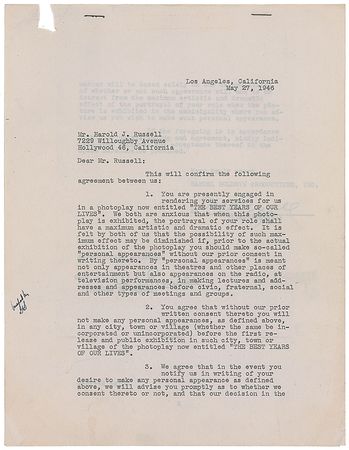 Lot #256 Harold Russell - Image 1