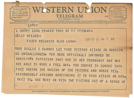 Lot #358 Some Like it Hot: Arthur Miller and Marilyn Monroe - Image 1