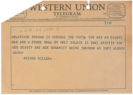 Lot #358 Some Like it Hot: Arthur Miller and Marilyn Monroe - Image 3