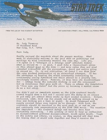 Lot #653 Star Trek: Gene Roddenberry - Image 1