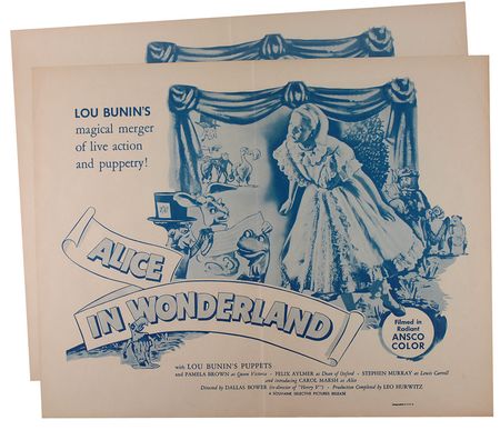 Lot #577 Alice in Wonderland: Posters and Lobbycards - Image 1