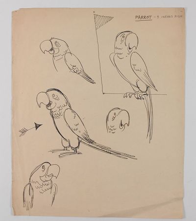 Lot #576 Alice in Wonderland: Caterpillar and Parrot - Image 2