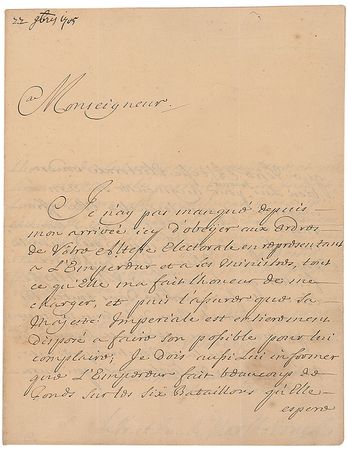 Lot #1582 John Churchill, 1st Duke of Marlborough Signed Letter - Image 1